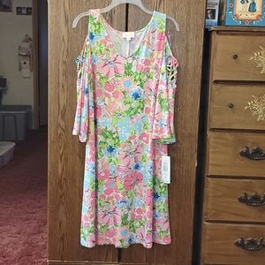 Ivy Road, Large floral knee length dress